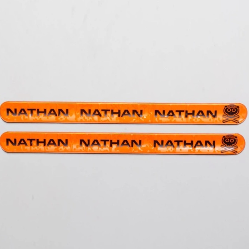 NATHAN REFLEX REFLECTIVE SNAP BANDS 2-PACK ORANGE - Picture 3 of 6